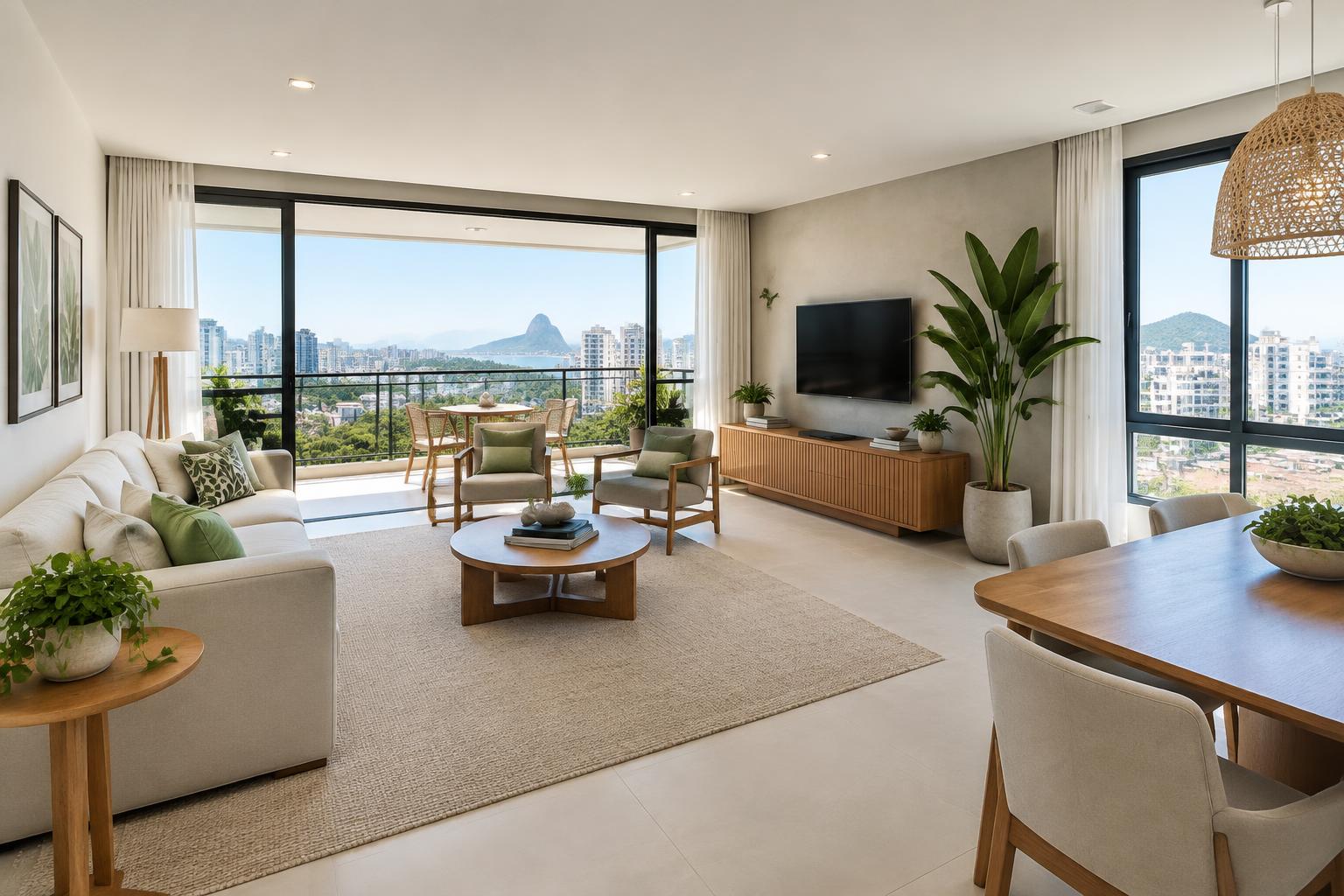 Apartamento com varanda e living integrado — Jardim Botânico, Ribeirão Preto