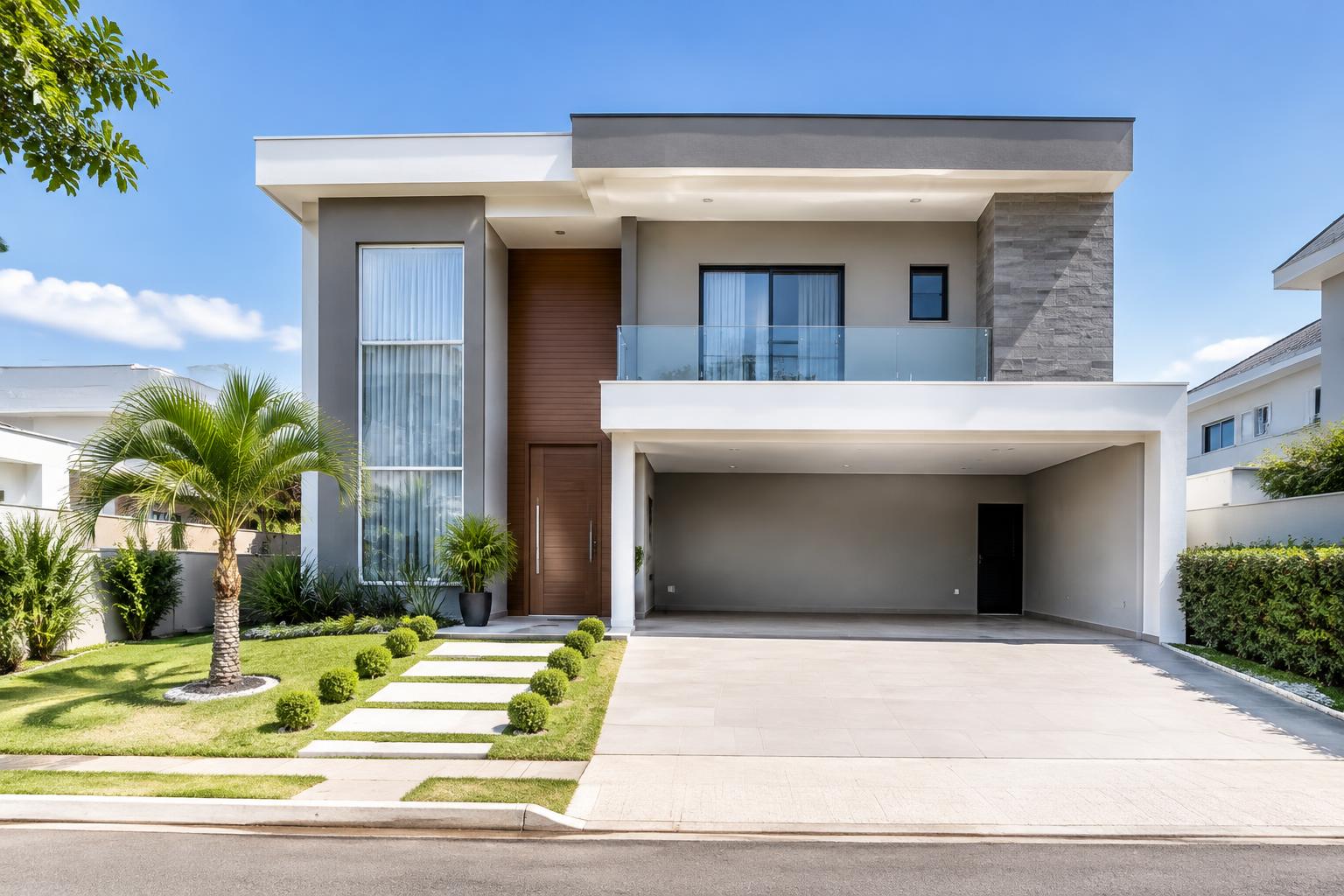 Sobrado contemporâneo com duas suítes — Jardim América, Ribeirão Preto